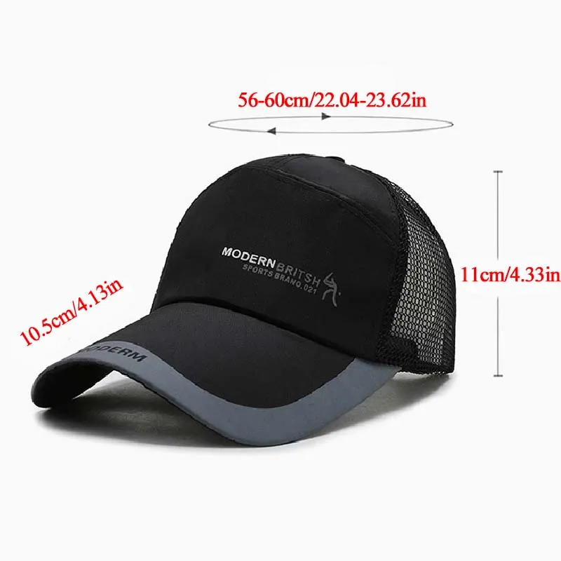 

Hot Sale Waterproof Baseball Cap Summer Outdoor Sport Breathable Caps Fashion Leisure Hat Simple Sunscreen Duck Tongue Hat