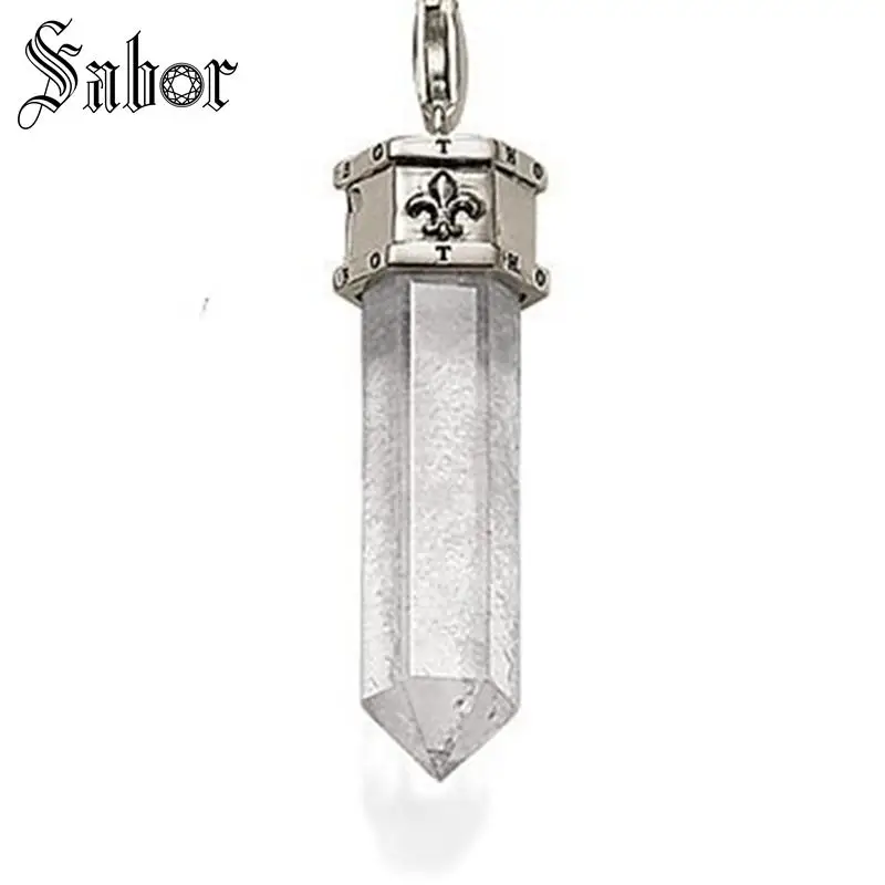 Прозрачный кристалл столб Подвески подходит ожерелье цепь самый модный подарок