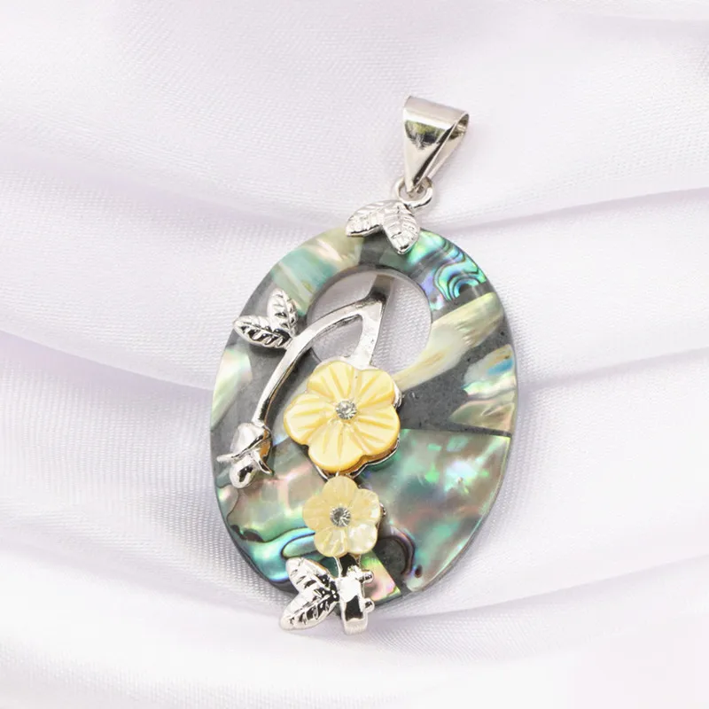 Подвеска из натуральной ракушки матери жемчуга Новой Зеландии подвеска в виде