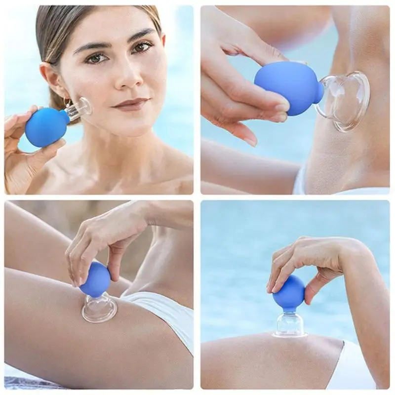 

Anti Cellulite Suction Cup Vacuum Rubber Head Plastic Jar Vacuum Cupping Set Cans Body Face Massager Cellulite Health Care 1pc