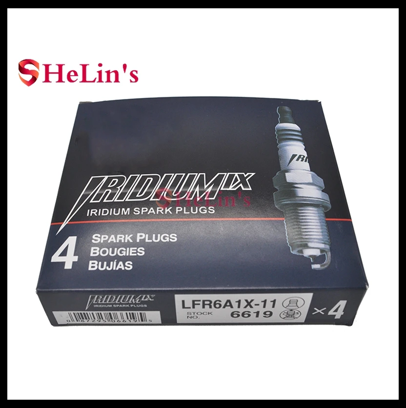 4 шт./6 шт./лот LFR6AIX-11 иридиевая Свеча зажигания для ACURA CADILLAC CHRYSLER DODGE HONDA HYUNDAI INFINITI JEEP