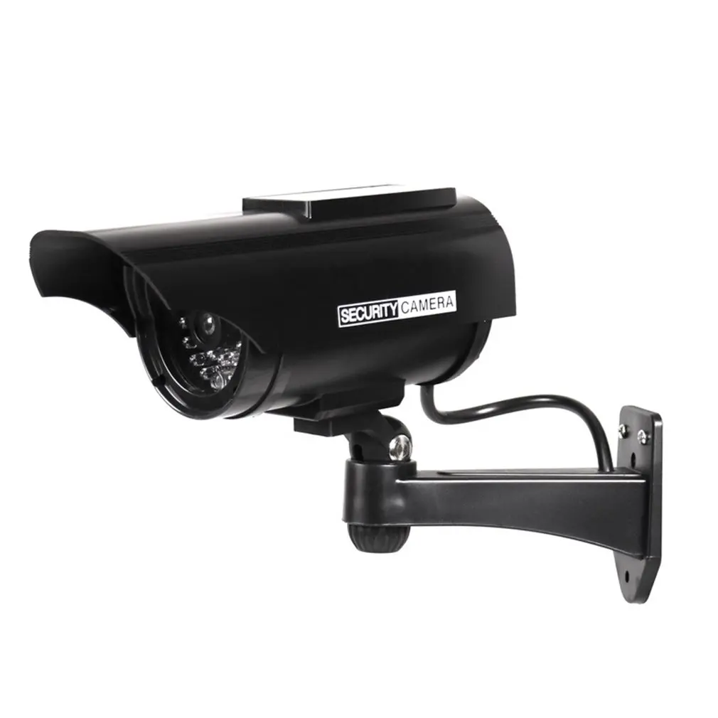 

CCTV YZ-3302 Virtual solar camera, high simulation CCTV, fake camera, flash, LED, red light, home security, battery camera