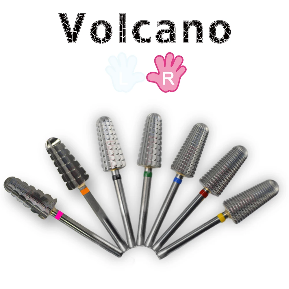 Твердосплавные насадки для педикюра NAILTOOLS Volcano карбидные вольфрамовые | Красота и