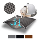 Водонепроницаемый коврик для кошачьего туалета, двухслойная подстилка с наполнителем для чистого дома, коврик для домаших животных кровать