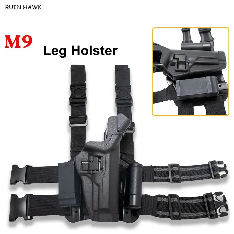 

Тактическая кобура Beretta M9 92, черная лопатка, правая рука, кобура для пистолета, страйкбол, чехол для пистолета, Охотничья съемка, кобура для б...