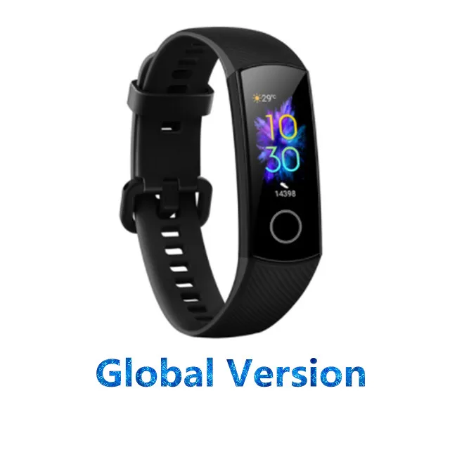 Глобальная версия huawei Honor Band 5 Смарт-браслет пульсометр смарт-браслет водонепроницаемые Смарт-часы - Цвет: Коричневый