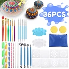 38 шт., набор инструментов для рисования мандалы, набор для рисования камней в горошек, набор для рисования камнями, ручка в горошек, инструмент-шаблон, косметика Dcoration