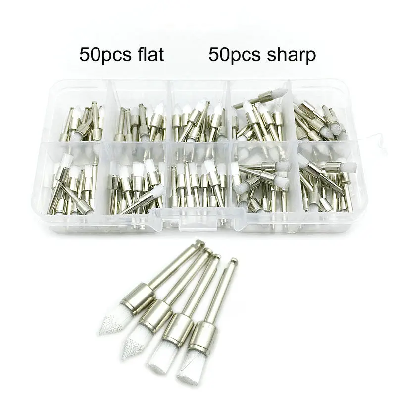 Инструмент для полировки зубов полировальная щетка ровный резиновый плоский и