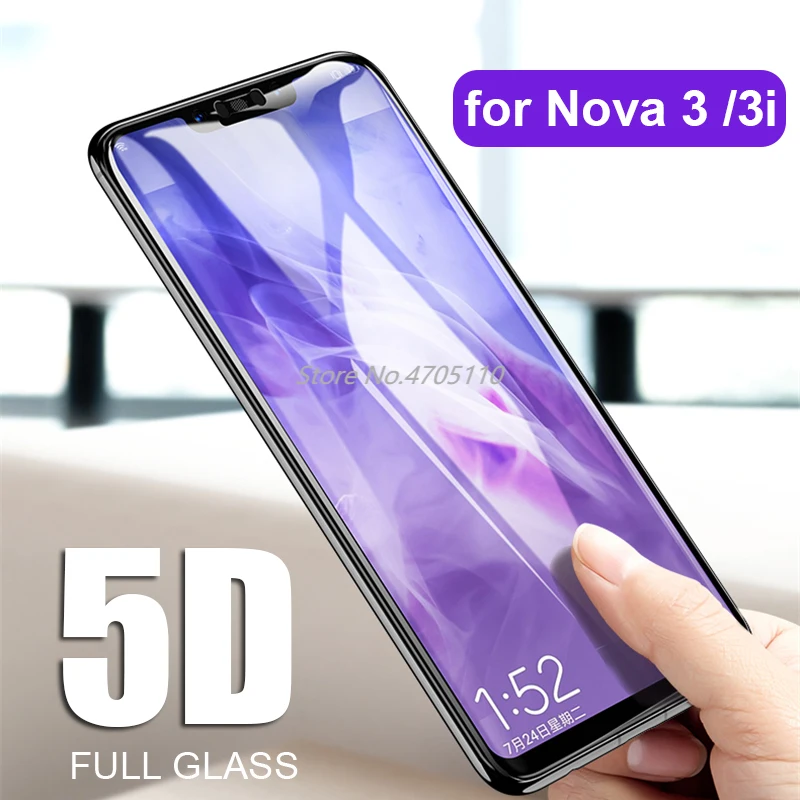 5D закаленное стекло для Huawei Nova 3i 3 Защитное экрана P Smart Plus Nova3 I полное