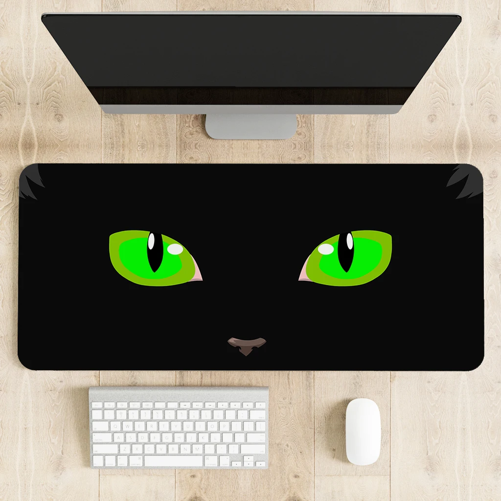 

Big Promotion 90X40CM Cartoon Cute Cat Head Cool Designs Table Mouse Pad Laptop Computer Gaming Keyboard Mousepad Animal Mat