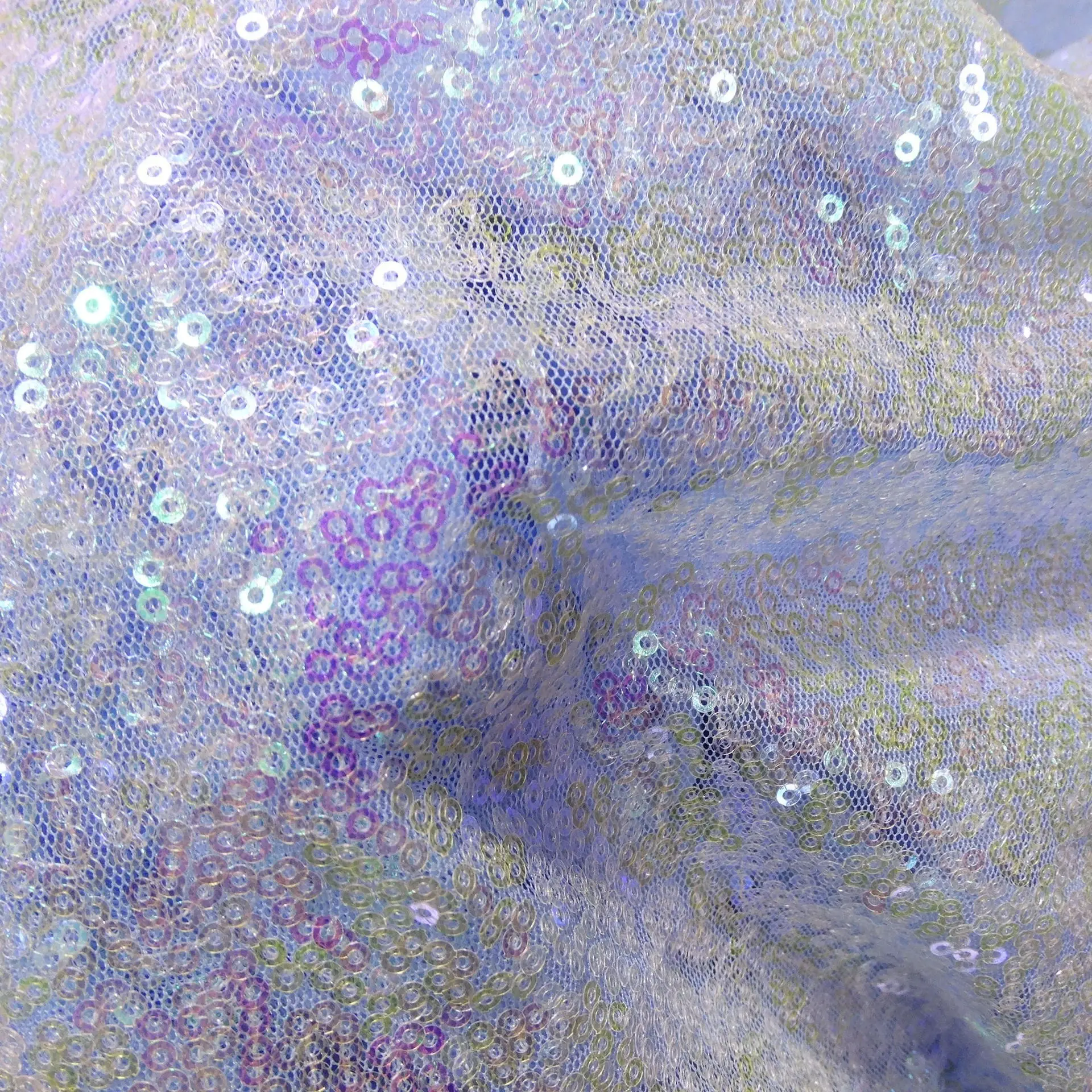 Блестящая блестящая ткань с блестками 130X100CM для сценического вечернего