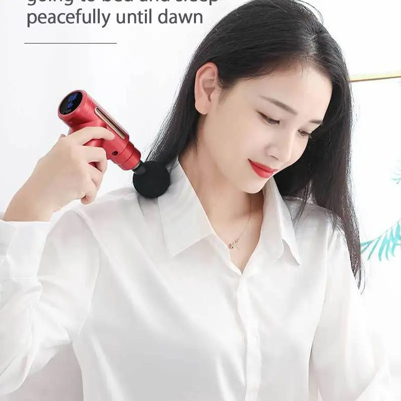 

Potable Adjustable Massage Gun Deep Tissue Muscle Pain Relief Massager Electric Mini Fascia Gun Fitness Shaping Equipment