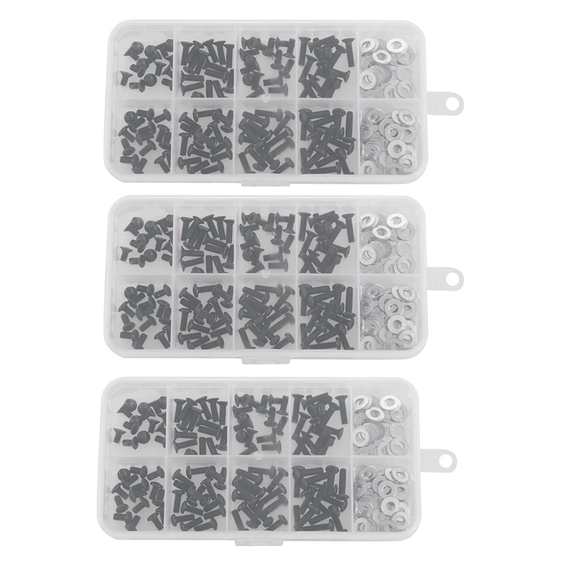 

Screws Box Set for 1/10 HSP Traxxas Tamiya HPI Kyosho D90 SRC10 Remote Control RC Car Parts 540Pcs