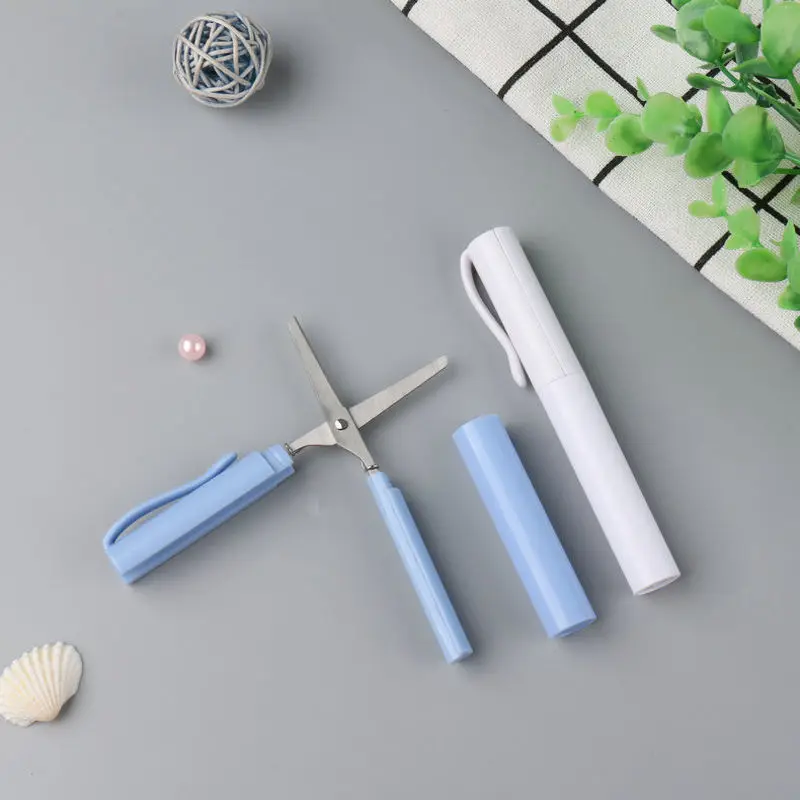 

Portable Scissors Pen Type Handmade Mini Portable Pen Type Creative Folding Pen Shape Safety Clipper
