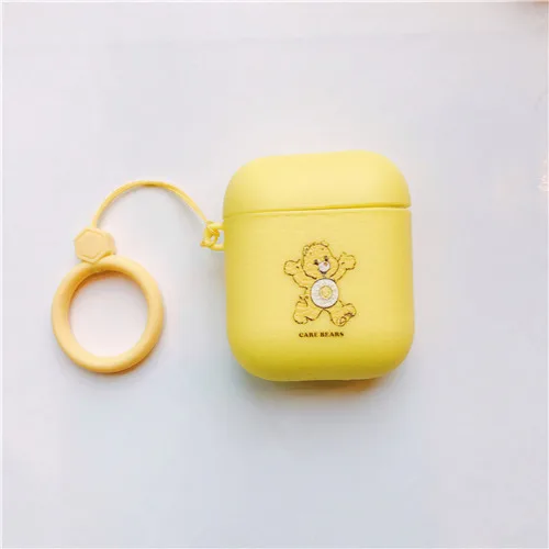 d Конфета Медведь Кожа Чехол для airpods для удостоверения личности-2 1 Care Bears мягкие беспроводные bluetooth наушники earpods для airpod чехол защитный чехол с крышкой - Цвет: d