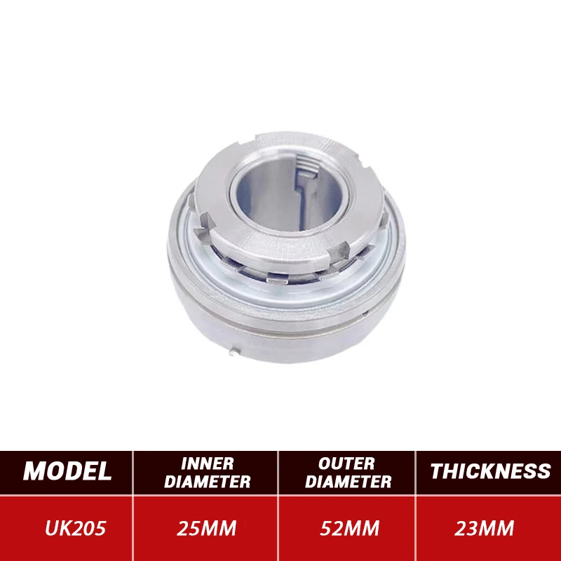 

3pcs Outer Wire Bearing UK205 Mental Pillow Block Bearing UK205 25mm*52mm*23mm Steel Bearings High Quality