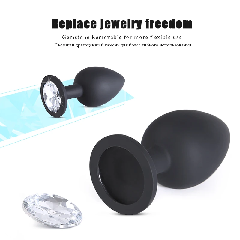 Анальный фаллоимитатор вибратор со съемной Анальная пробка для взрослых товары