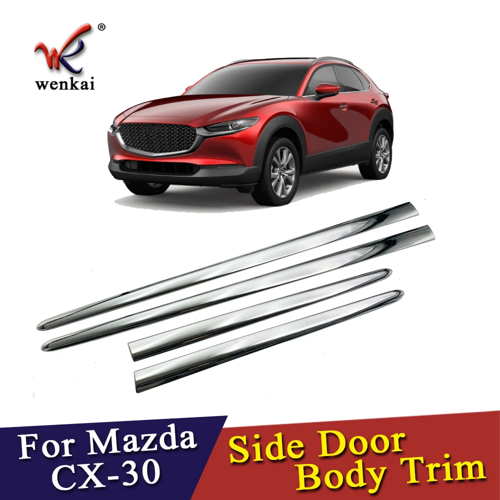 ABS Хромированная Боковая дверь корпус формовочная Накладка для Mazda CX 30 2020