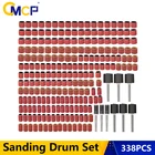 Набор шлифовальных барабанов CMCP, 338 шт., зернистость 80, 120, 320, 12 дюйма, аксессуары для шлифовки, инструменты