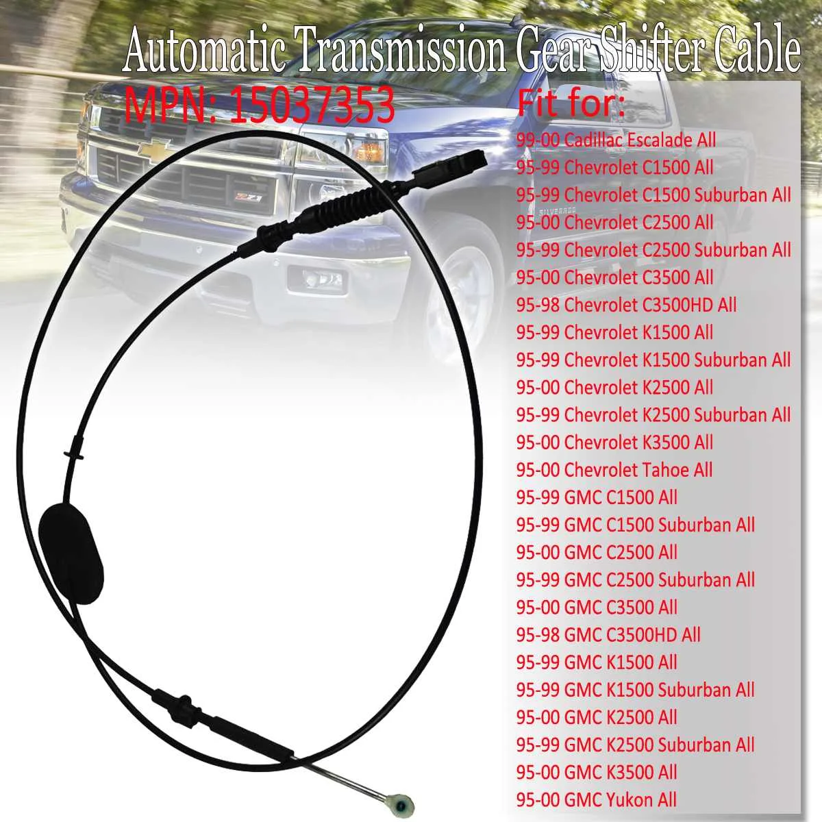 

Автомобильный Кабель переключения передач для Cadillac Escalade для Chevrolet для Silverado Sierra Yukon 15037353