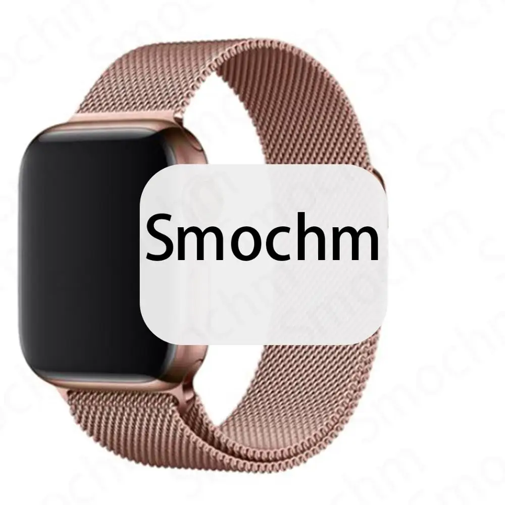 RoseG RoseGMilane Smochm IWO 8 Plus 1:1 MTK2502C Беспроводное зарядное устройство Bluetooth Смарт часы обновление IWO 9 IWO8 Smartwatch 44 мм серия 4 для Apple Watch - Цвет: RoseG RoseGMilane