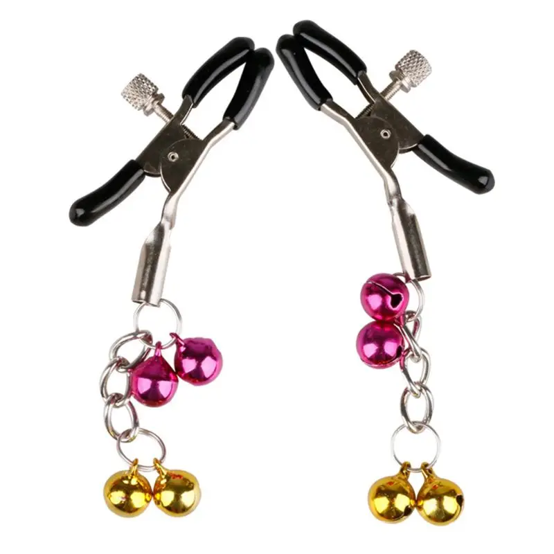 Женский сексуальный металлический стимулятор сосков зажимы с подвеской 4