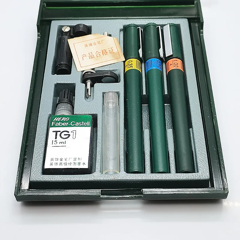 

1980s CHINA Hero Faber Castell TG-1 86A114 Pen Ink Needle Drawing Pen Hook Line Pen Drawing