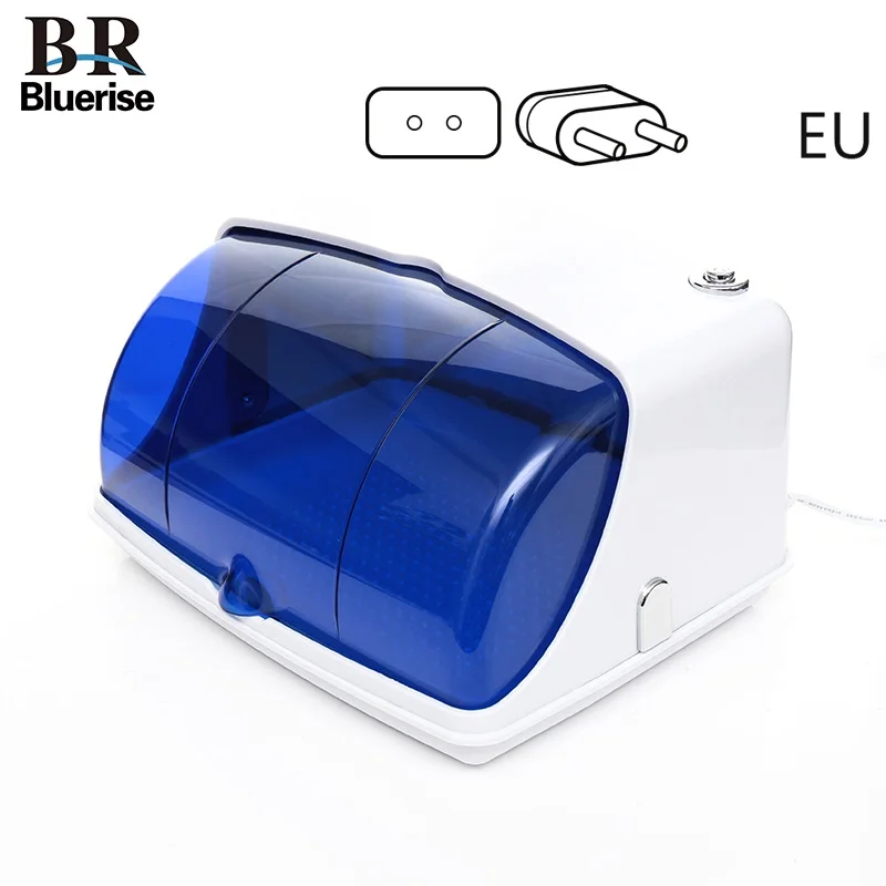 BLUERUSE УФ стерилизатор для ногтей, коробка, профессиональная бытовая техника, салонный светодиодный дезинфицирующий инструмент, чистящие косметические инструменты, оборудование для ногтей - Цвет: EU Plug 220V
