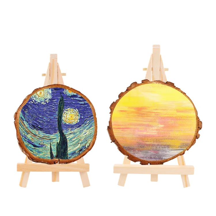 1/5pcs Natural Wood Mini Easel Frame Tripod Display Meeting Wedding Table Name Card Stand Holder Children Painting Craft | Канцтовары