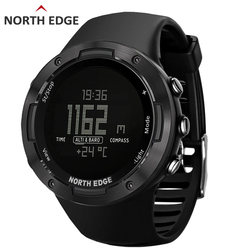 North Edge мужские спортивные цифровые часы для бега спортивные умные часы альтиметр барометр компас Водонепроницаемый 50 м термометр ALTAY3