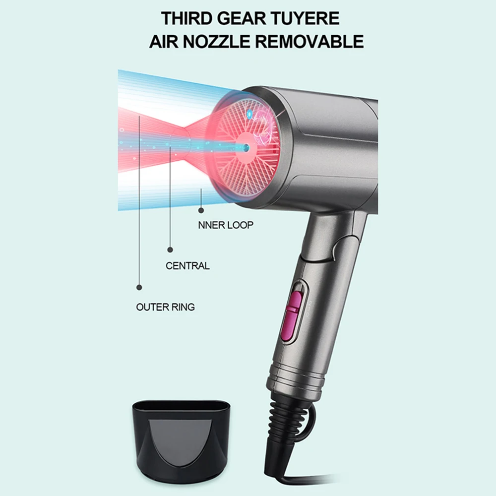 Портативный мини складной фен воздуходувка для парикмахерских салонов