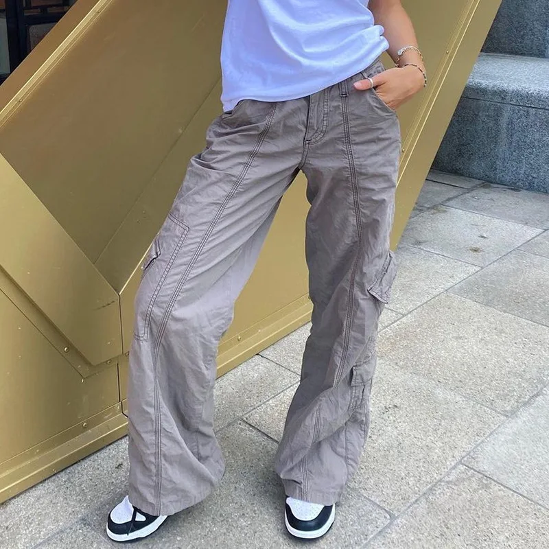 

Y2K Baggy Jeans Woman Harajuku Grunge Fairycore Low Waisted Cargo Pants Women Vintage Streetwear Casual Fashion Denim Trousers