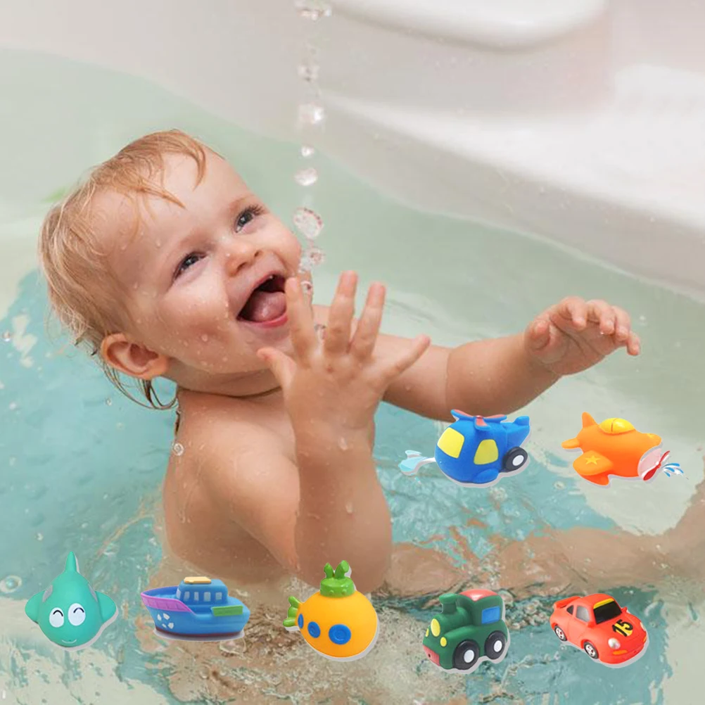 7 шт. детский игрушечный автомобиль для купания|Игрушки ванной| |
