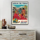 Постер Daft в стиле панк по всему миру, настенный постер с рисунком музыки, модная художественная живопись, холст для стены, домашний декор, квадратный постер