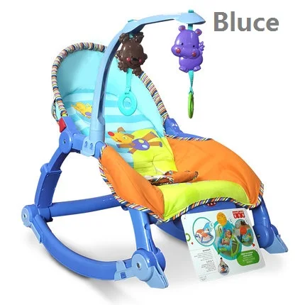 Blue Детское музыкальное портативное кресло-качалка - Цвет: Blue