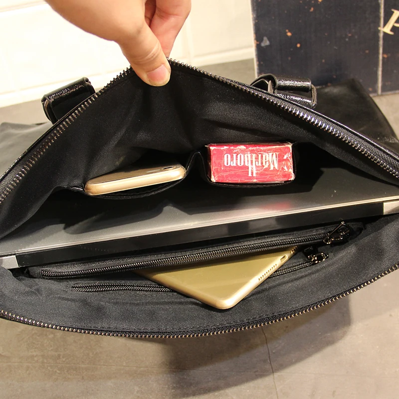 Брендовая модная качественная сумка для ноутбука из искусственной кожи мужские