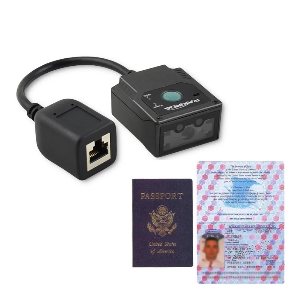 Сканер штрих-кода Auto Sense LV3000U CMOS 2D MRZ и OCR считыватель паспорта для линии