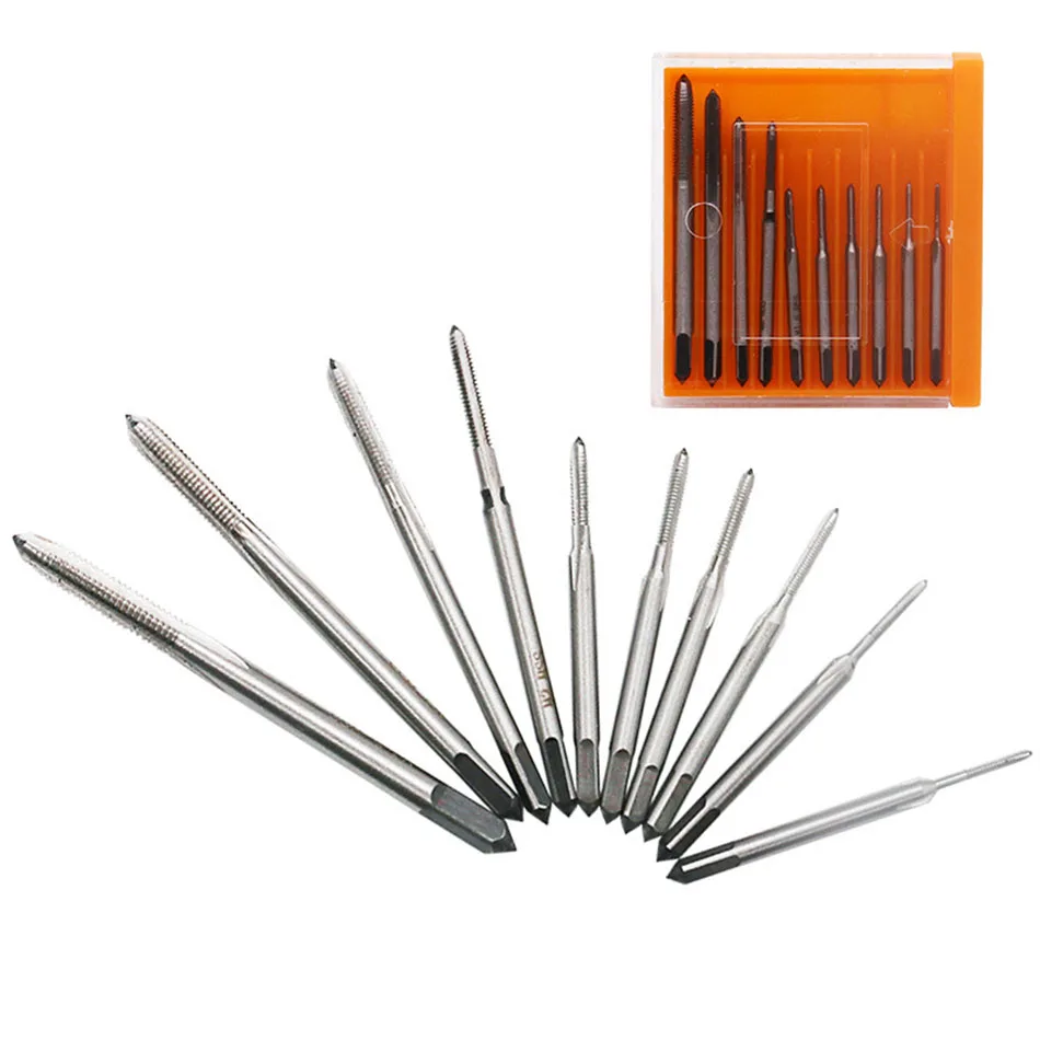 Мини Метчик для станка мини резчик в сборе часов и 10 шт. резьбонарезной с резьбой