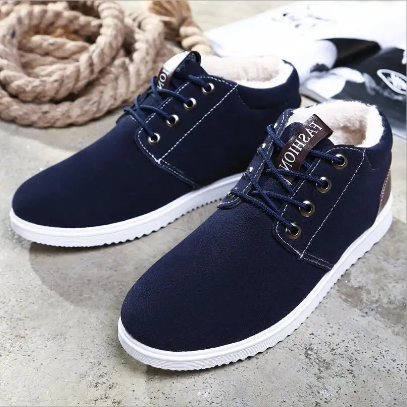 JX29/зимние ботинки Модные мужские замшевые ботильоны теннисные кроссовки Мужские