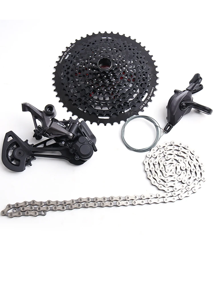 

SHIMANO DEORE XT M8100 1X12 Speed MTB Bicycle Bike Groupset Kit Trigger Lever Rear Derailleur Chain Cassette 9-50T XD Freewheel