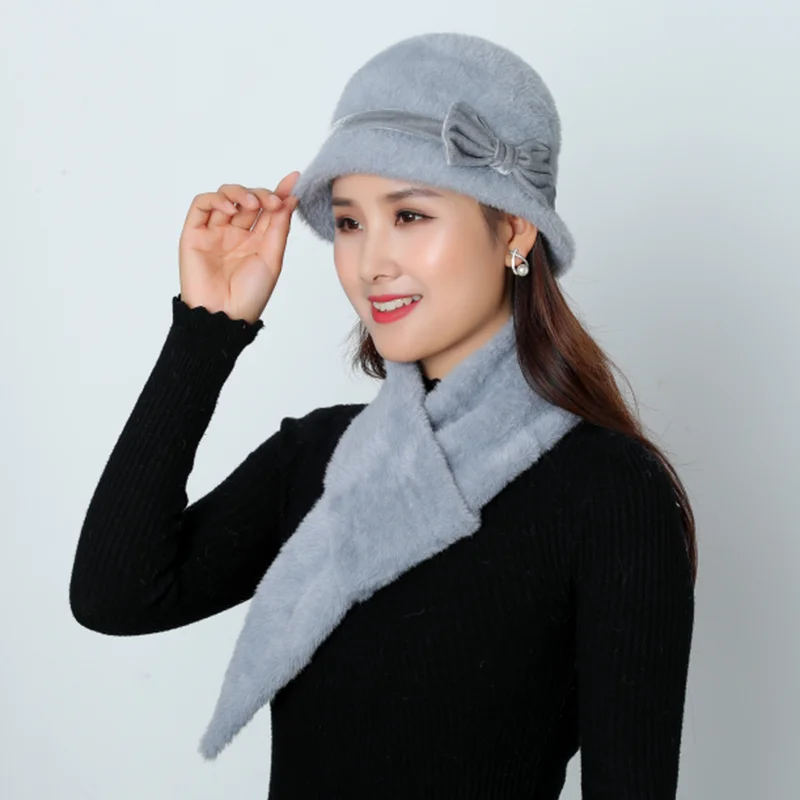 Горячая распродажа Женские зимние вязаные Skullies супер мягкий шарф плотные костюмы теплая шапка шапки бэги женское украшение на голову шапка