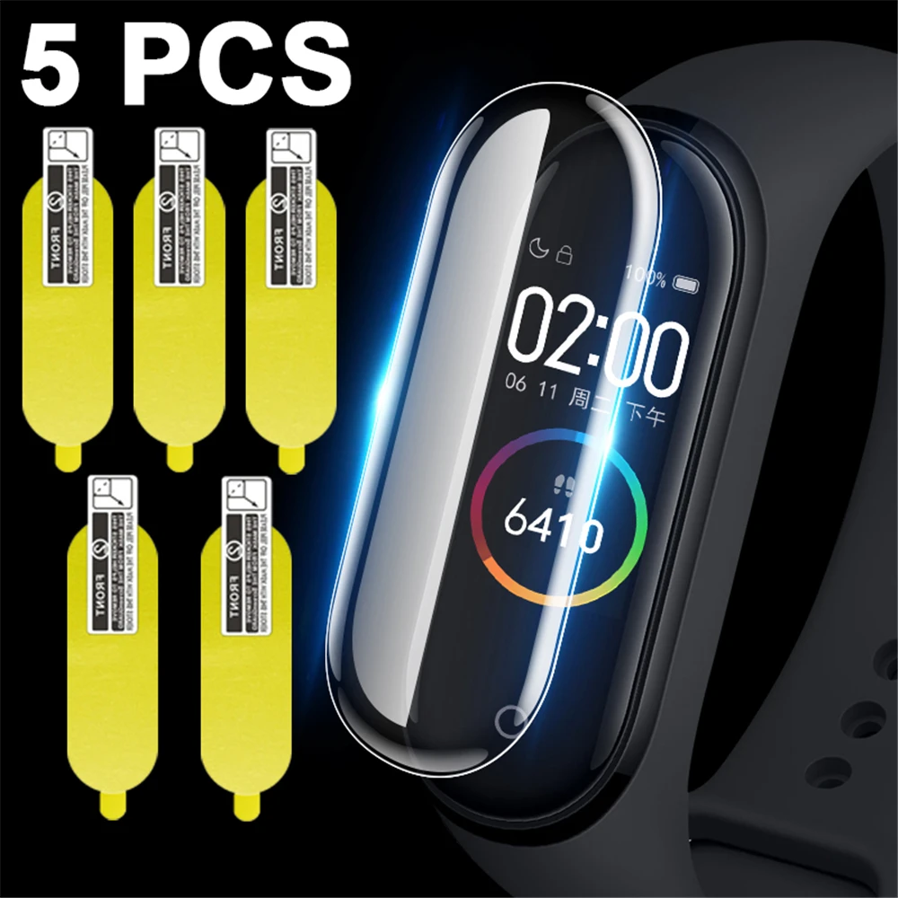 Защитная пленка для Xiaomi Mi Band 4, умный браслет, полноэкранная Гидрогелевая пленка для Mi Band 4, группа 4, незакаленное стекло