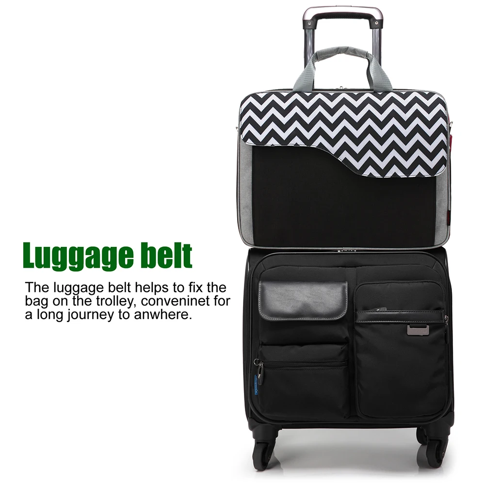 CoolBell Multi-use Strap Laptop Sleeve Bag With Handle For 15.6