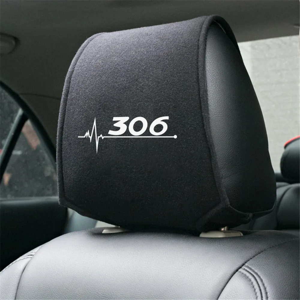 1 шт. чехол на подголовник автомобильного сиденья для Peugeot 306 307 308 аксессуары