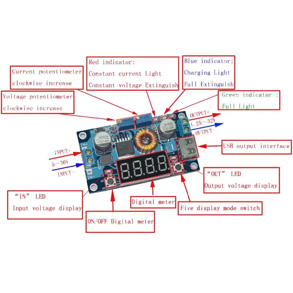 Бесплатная доставка неизолированный постоянный ток и напряжение литиевое