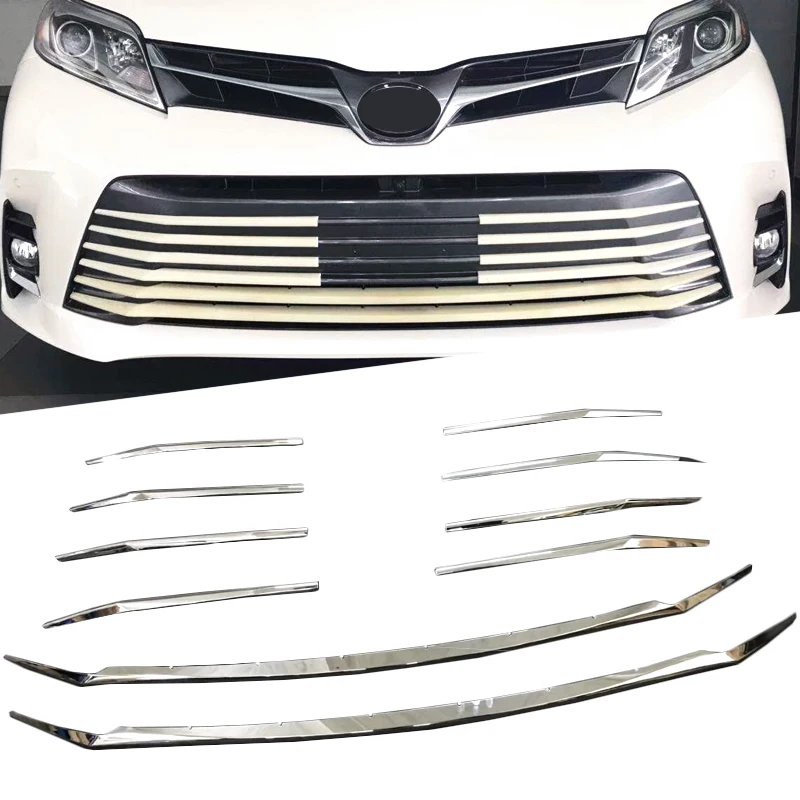 Хромированная передняя отделка для автомобиля из АБС пластика декоративная