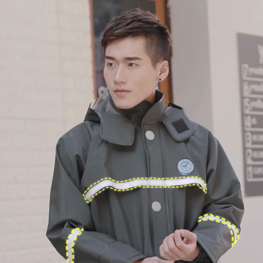 Светоотражающий дождевик мотоциклетная куртка летнее для взрослых рыболовное