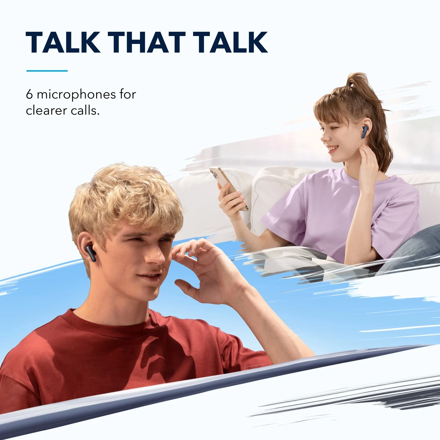 Новые шумоподавляющие наушники Soundcore Life P3 TWS от Anker басы 6 микросхем для четких