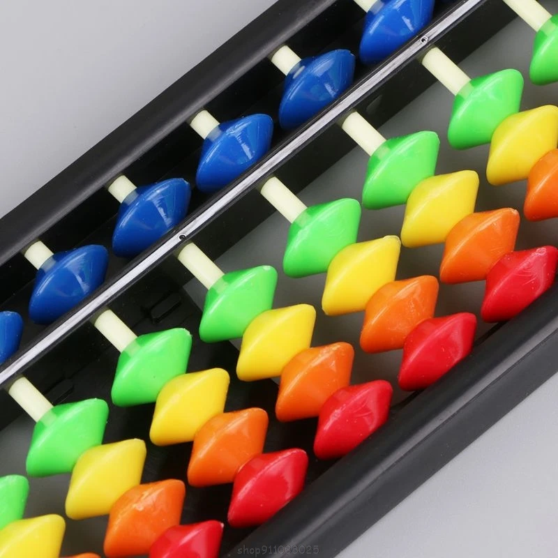 

13 Column Portable Plastic Abacus Arithmetic Soroban Calculating Tool With Colorful Beads Children's Educational Toys F24 21