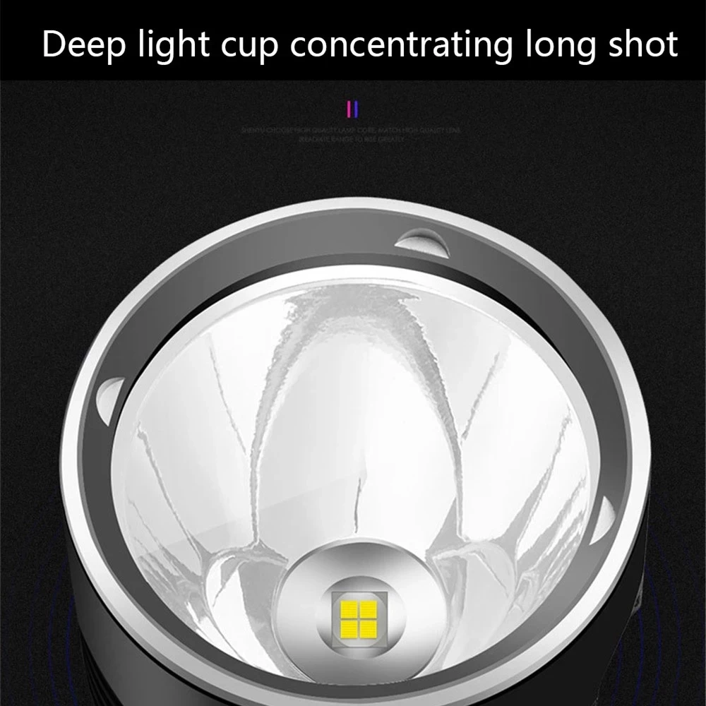 Супермощный светодиодный фонарик L2 XHP70 тактический фонарь с зарядкой от USB